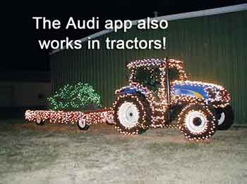 christmas tractor